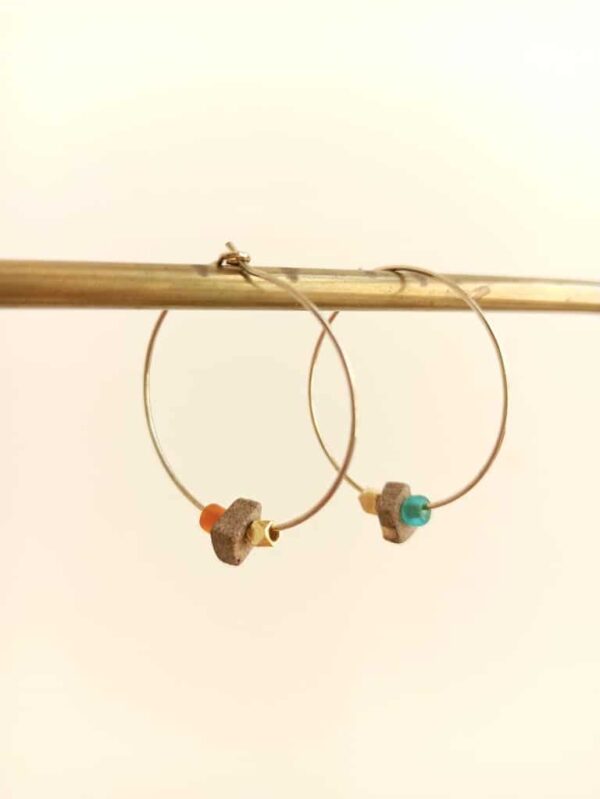 glass-stone diffuser earrings