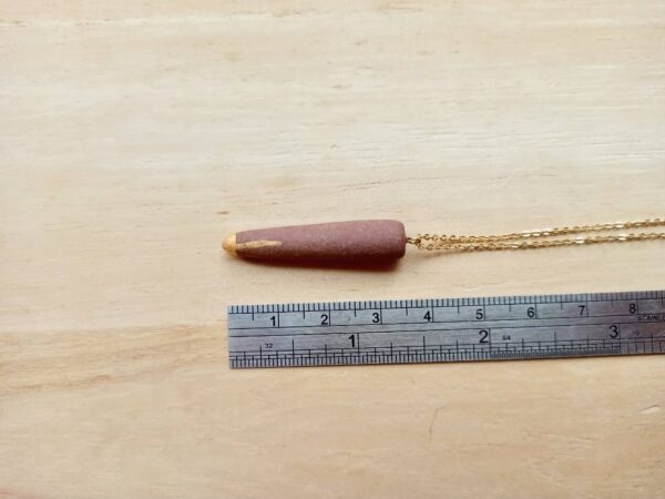 cone shape diffuser stone necklace