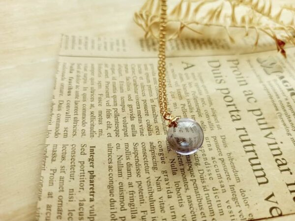 glass diffuser bottle necklace