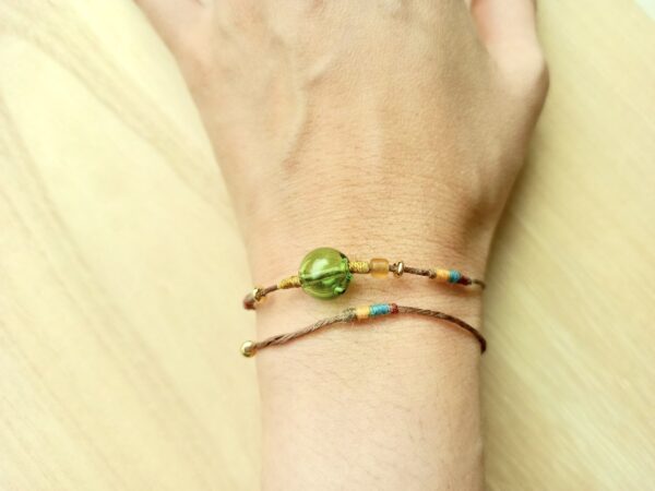 boho glass diffuser bracelet