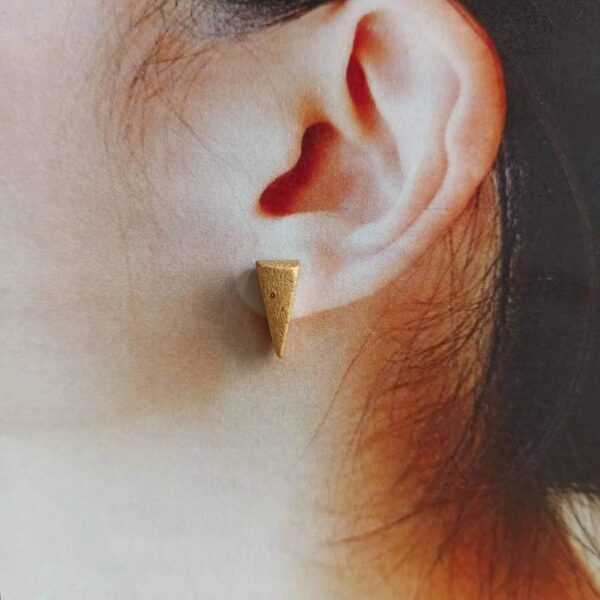 Long Triangle Studs