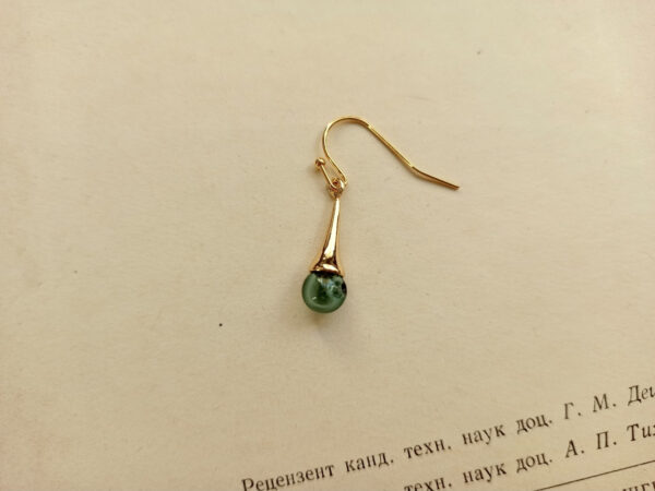 small glass diffuser earrings