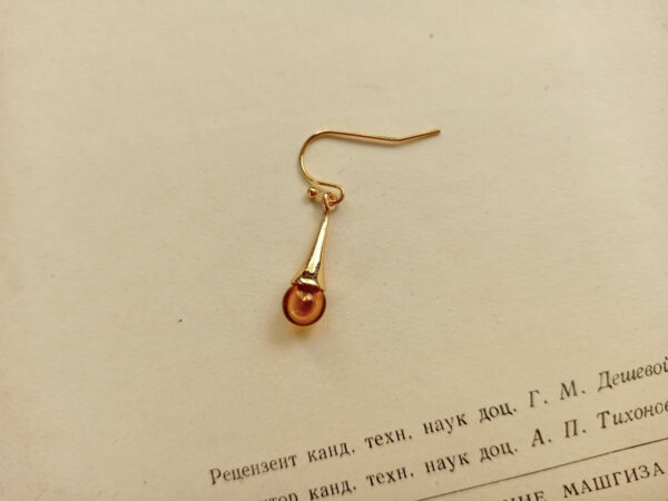 small glass diffuser earrings