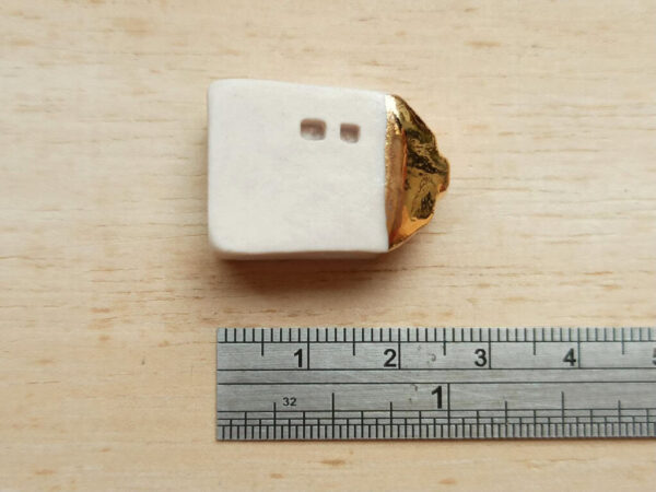 golden little house incense holder