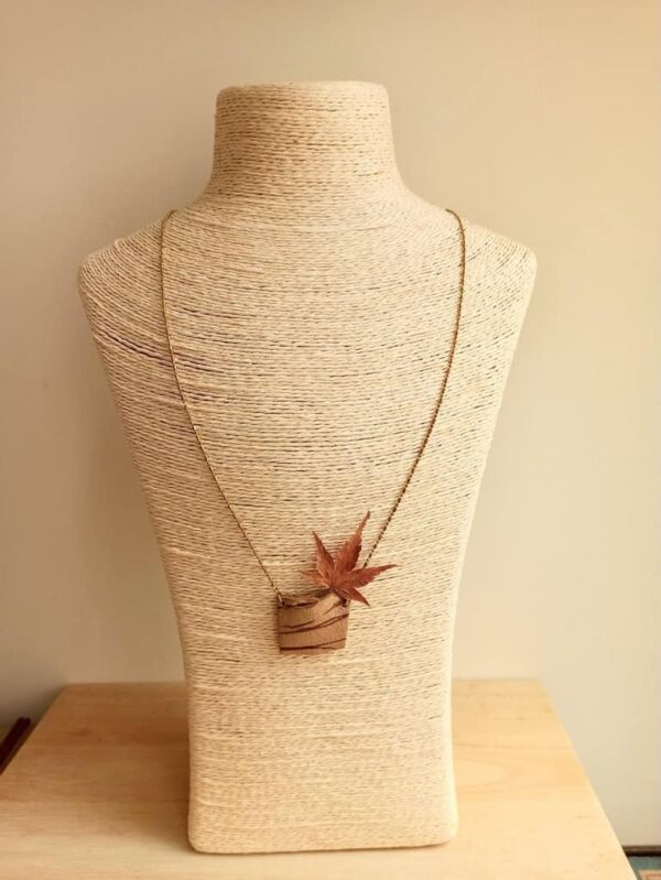 vase ceramic diffuser stone necklace