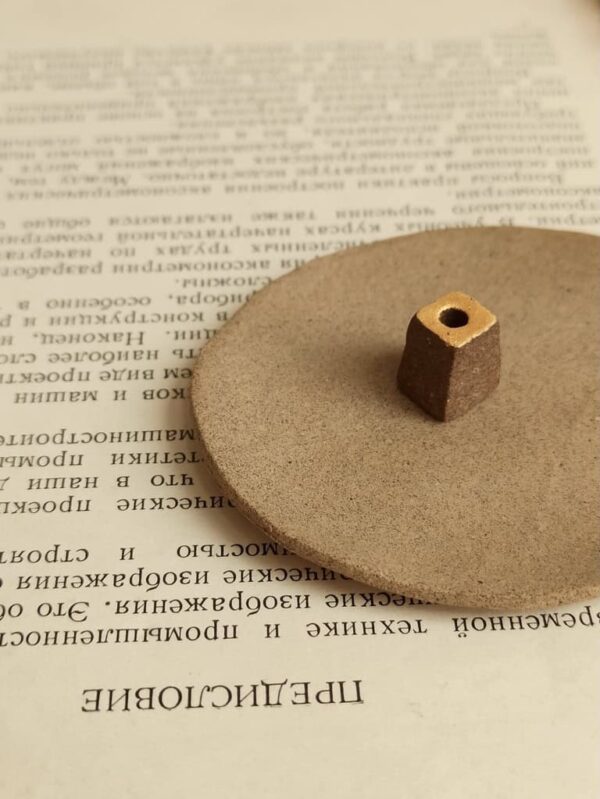 brown brick incense holder