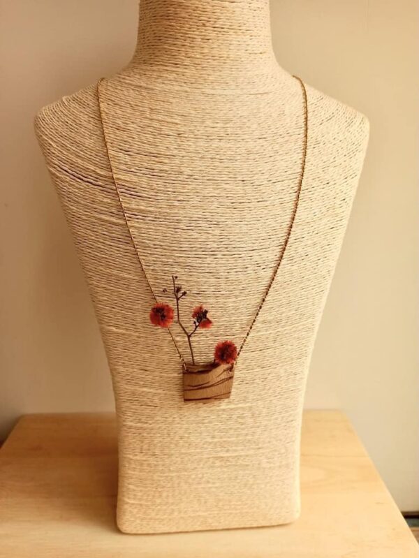 vase ceramic diffuser stone necklace