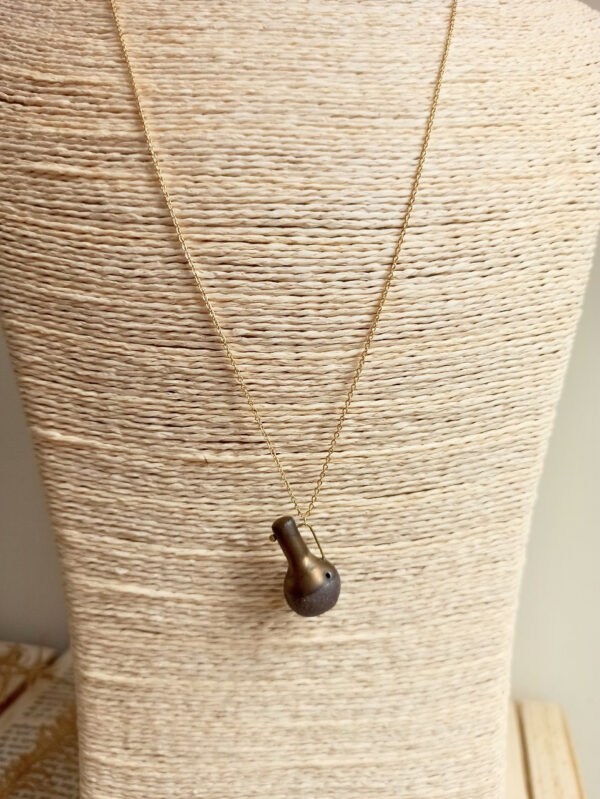 Amphora ceramic diffuser necklace