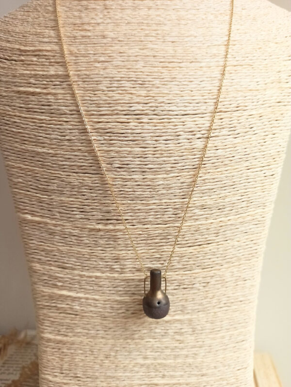 Amphora ceramic diffuser necklace