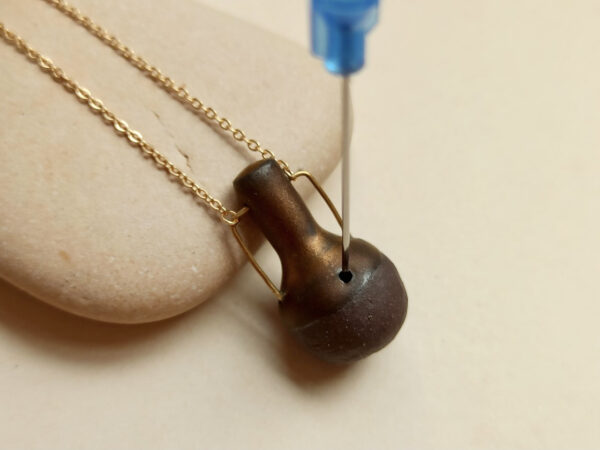 Amphora ceramic diffuser necklace