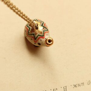 colour dotted elephant ceramic diffuser necklace