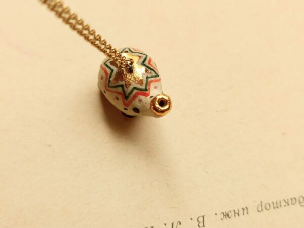 colour dotted elephant ceramic diffuser necklace