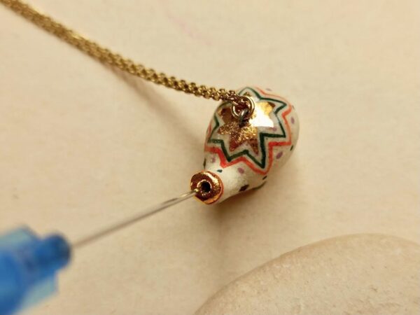 colour dotted elephant ceramic diffuser necklace