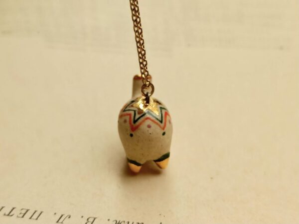 colour dotted elephant ceramic diffuser necklace