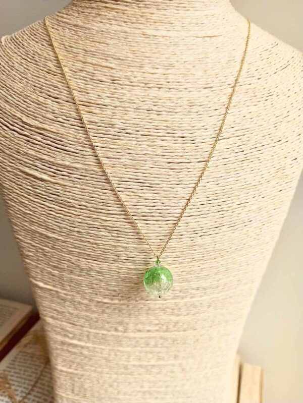 luminous glass diffuser necklace