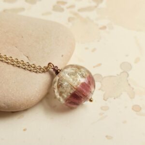 luminous glass diffuser necklace