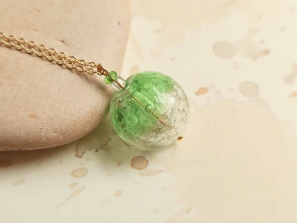 luminous glass diffuser necklace