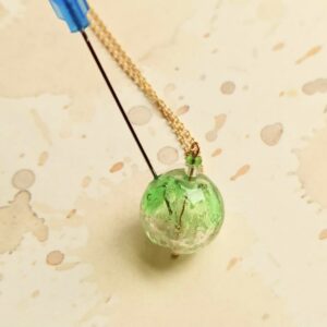 luminous glass diffuser necklace