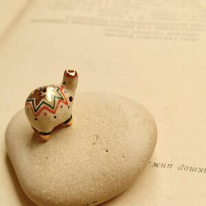 colour dotted elephant ceramic diffuser necklace