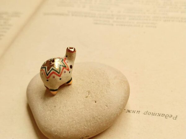 colour dotted elephant ceramic diffuser necklace