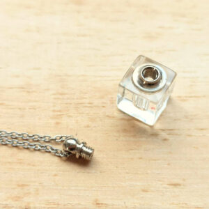 glass bottle necklace